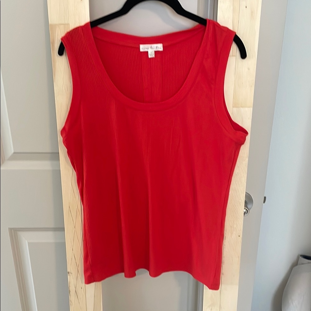 Nine Britton Red Sleeveless Tank Top